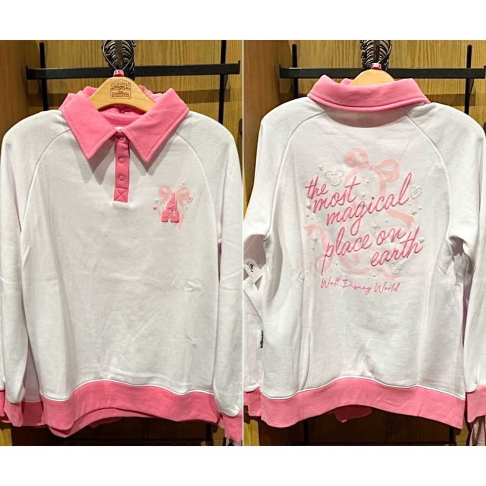 NWT Walt Disney World Valentine’s Day Most Magical Place White Pink Sweatshirt